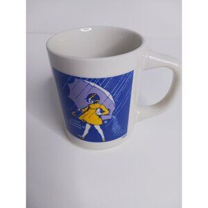 Morton Salt When It Rains It Pours 1968 Coffee Cup Mug Vintage Free Shipping